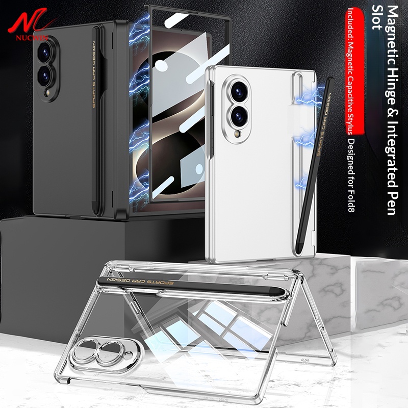 Pen Cup Magnetic - Magnetic Hinge Protection Built-in Screen Protector