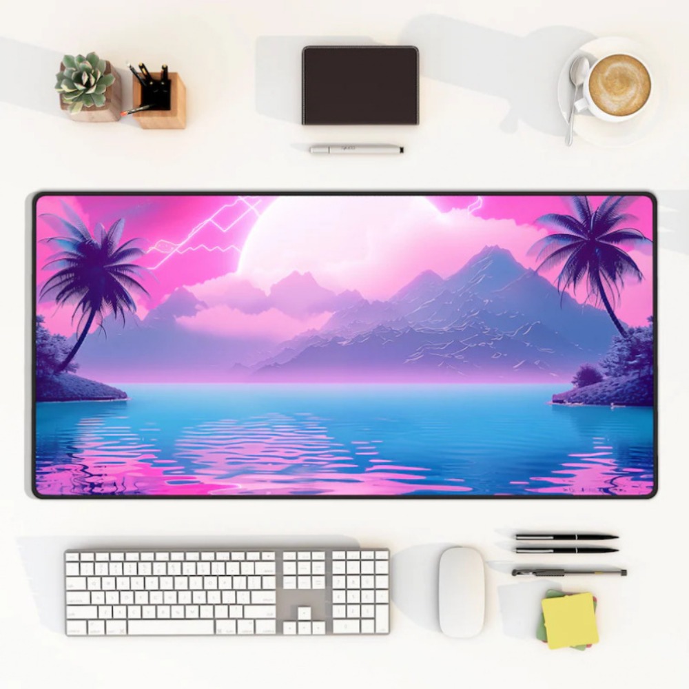 Desk Setup With Keyboard Tray - Steamwave Shanyang Desk Mat: Large Gaming