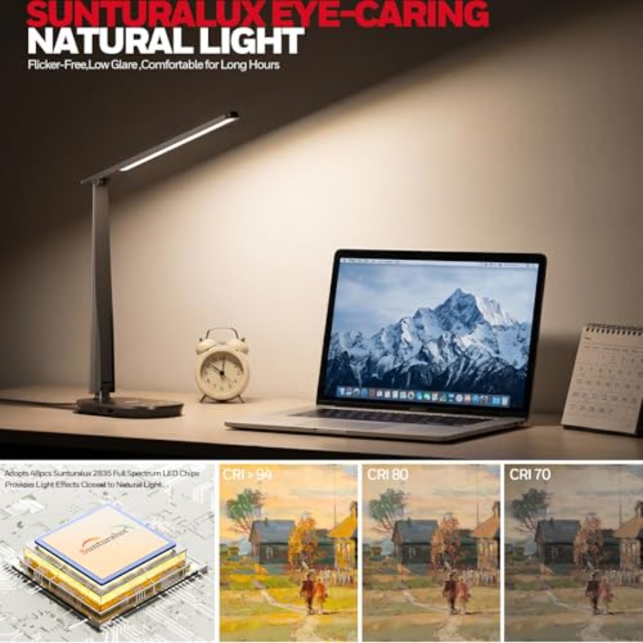 LED Desk Lamp for Home Office, - Led Desk Light Usb recension och pris