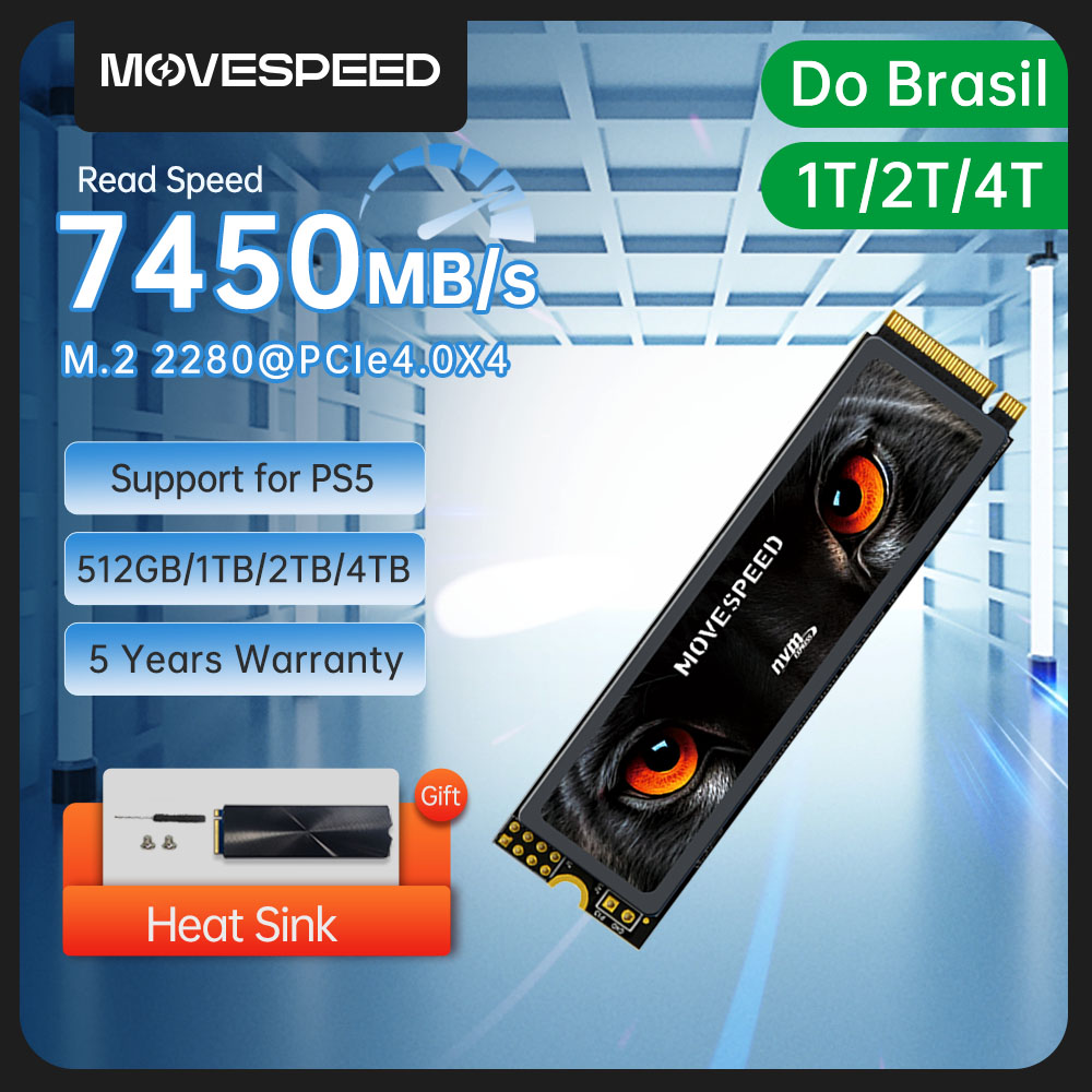 MOVESPEED 7450MB/s SSD NVMe M. - Samsung Ssd 980 Pro recension och pris