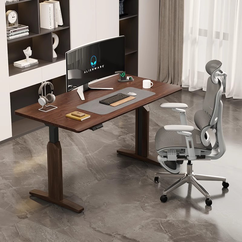 Electric Adjustable Desk Table - Desk Setup Oak recension och pris