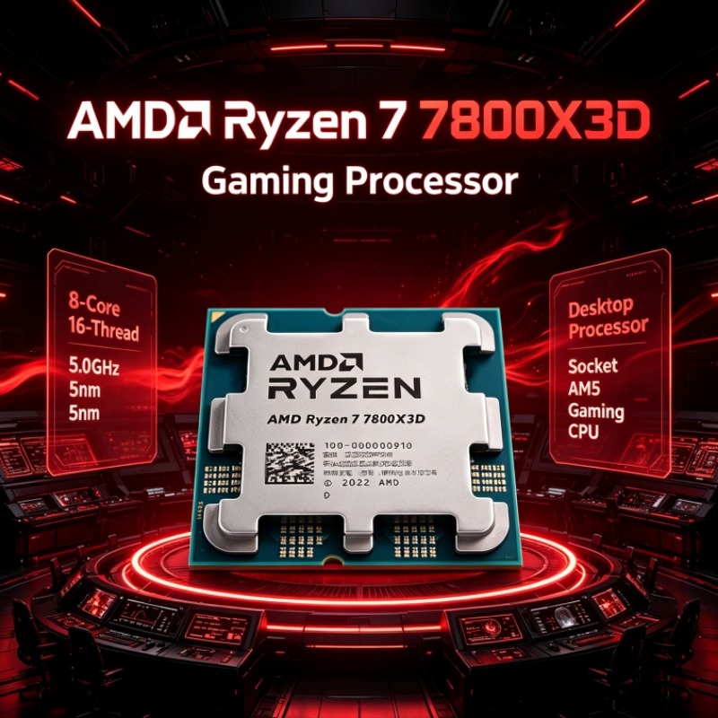 AMD Ryzen 7 R7 7800X3D CPU 96M - Amd Cpu Ryzen 7 recension och pris