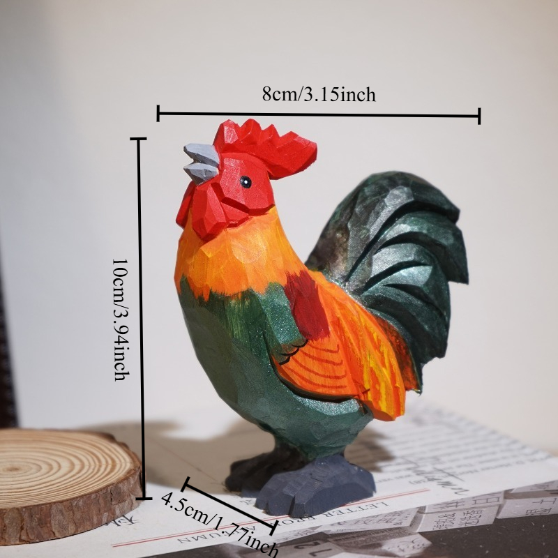 Farmyard Rooster and Hen Handm - Desk Setup Nature recension och pris