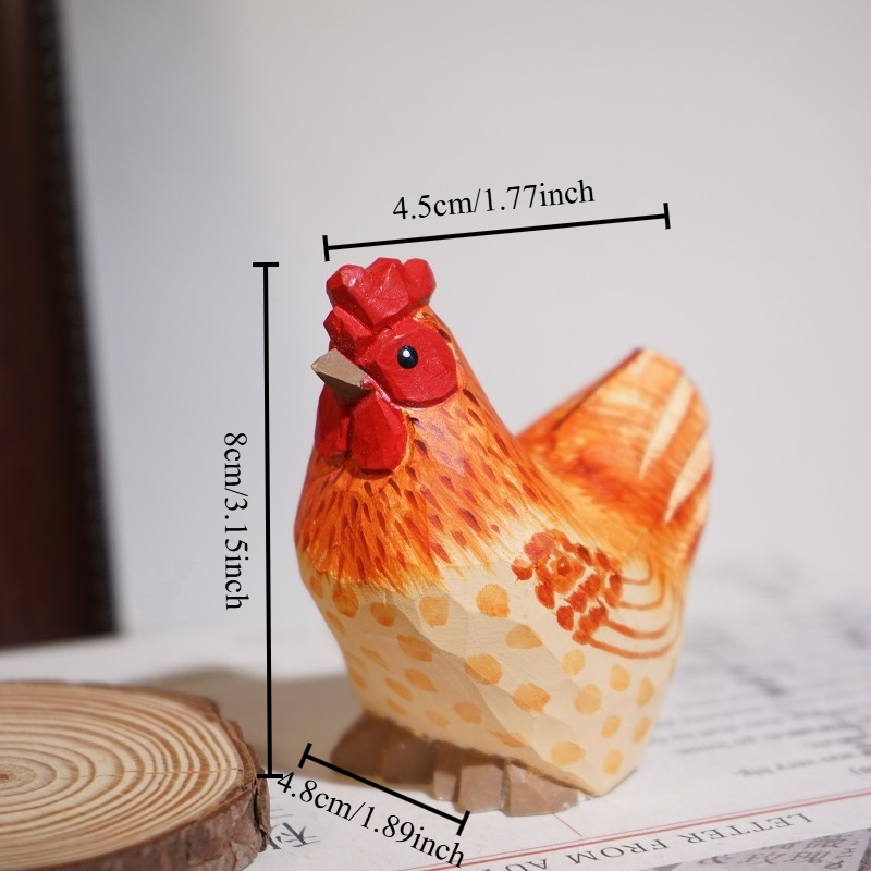 Farmyard Rooster and Hen Handm - Desk Setup Nature recension och pris