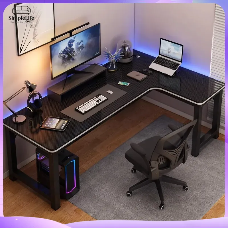 Corner Gaming Desk Computer De - Desk Setup Dual Monitor And Laptop recension och pris