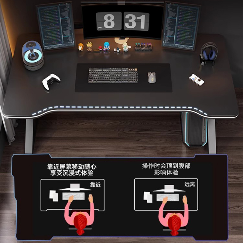 Roll Table Games Furniture Fol - Desk Setup Oak recension och pris