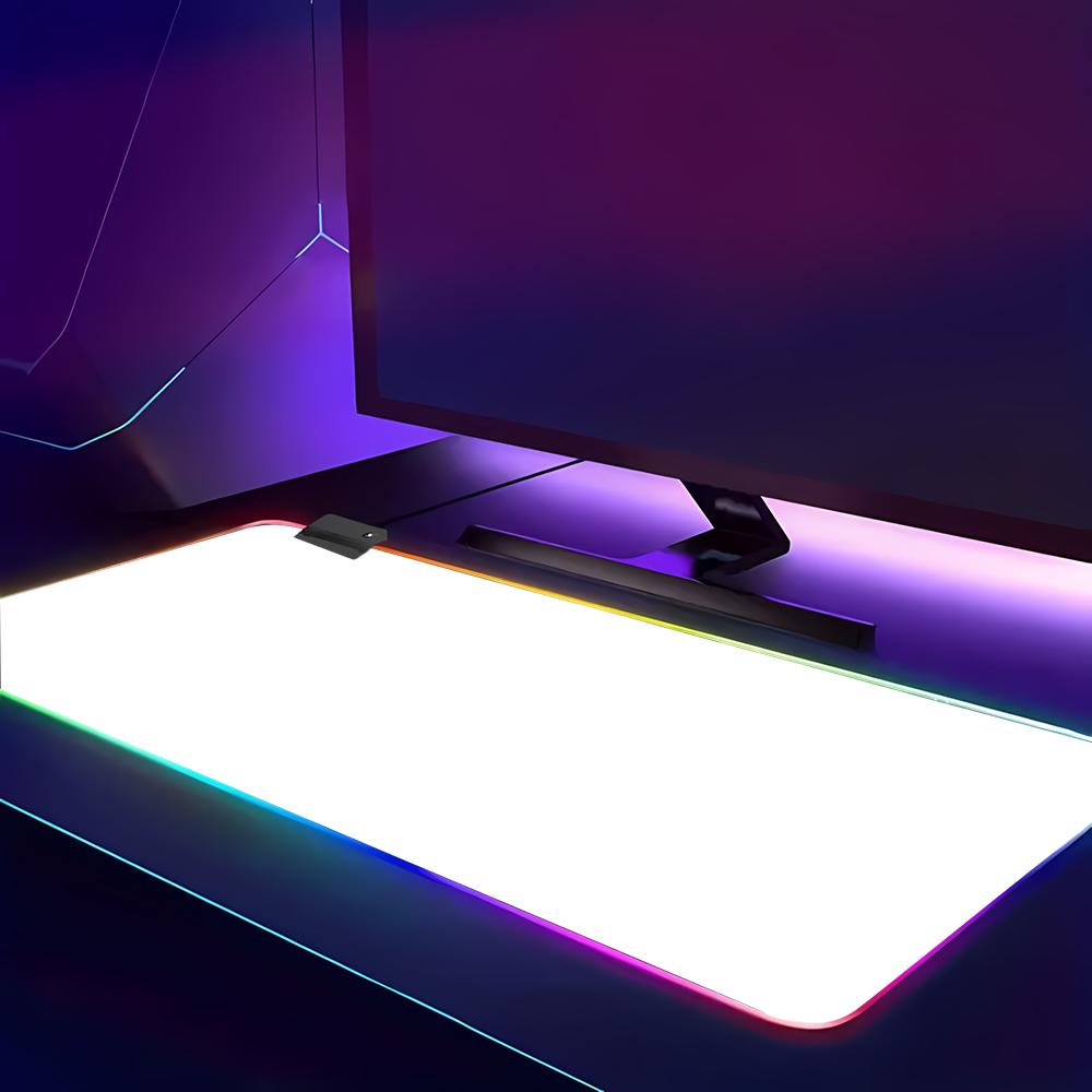 RGB HD Solid Color Gaming Mous - Desk Setup With Keyboard Tray recension och pris