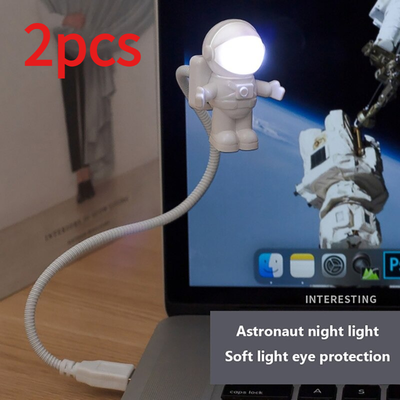 2pcs Astronaut USB Night Light - Led Desk Light Usb recension och pris