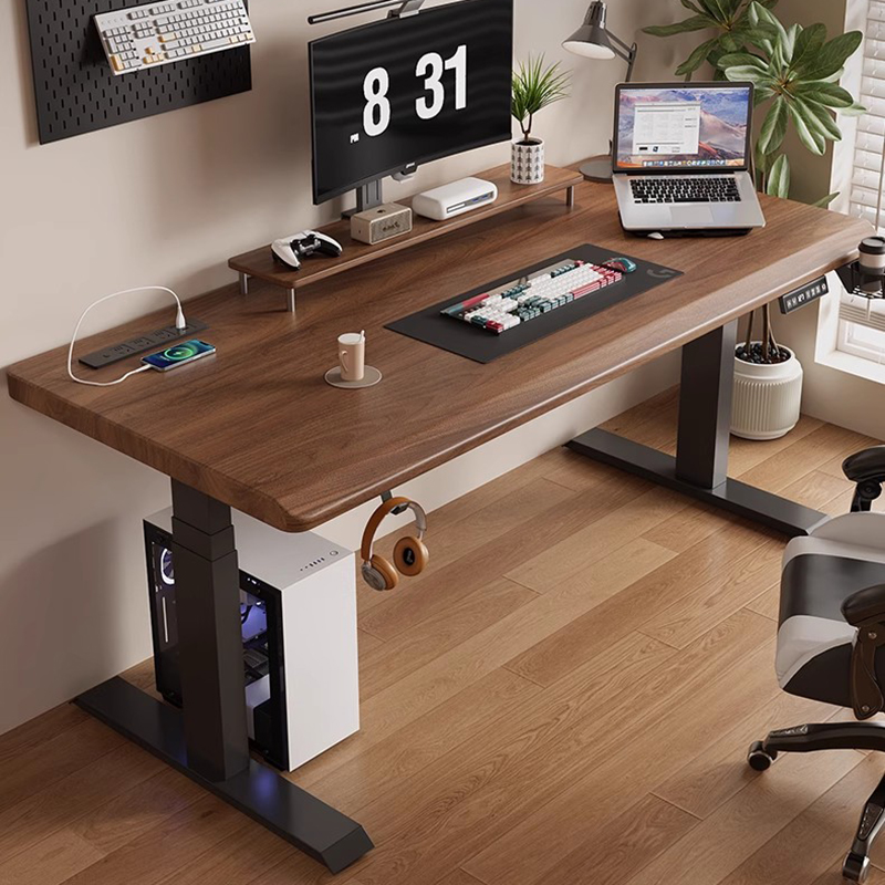Adjustable Height Desk Office  - Desk Setup Oak recension och pris