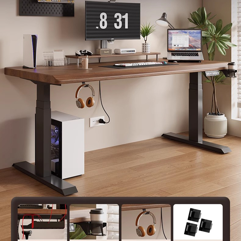 Adjustable Height Desk Office  - Desk Setup Oak recension och pris