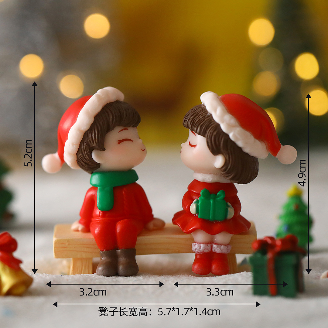 1-10Pairs Christmas Micro Land - Desk Setup Nature recension och pris