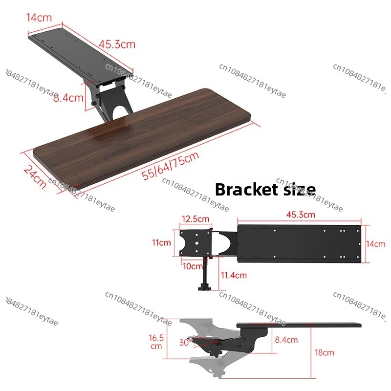 Ergonomic Under Desk Keyboard  - Desk Setup With Keyboard Tray recension och pris