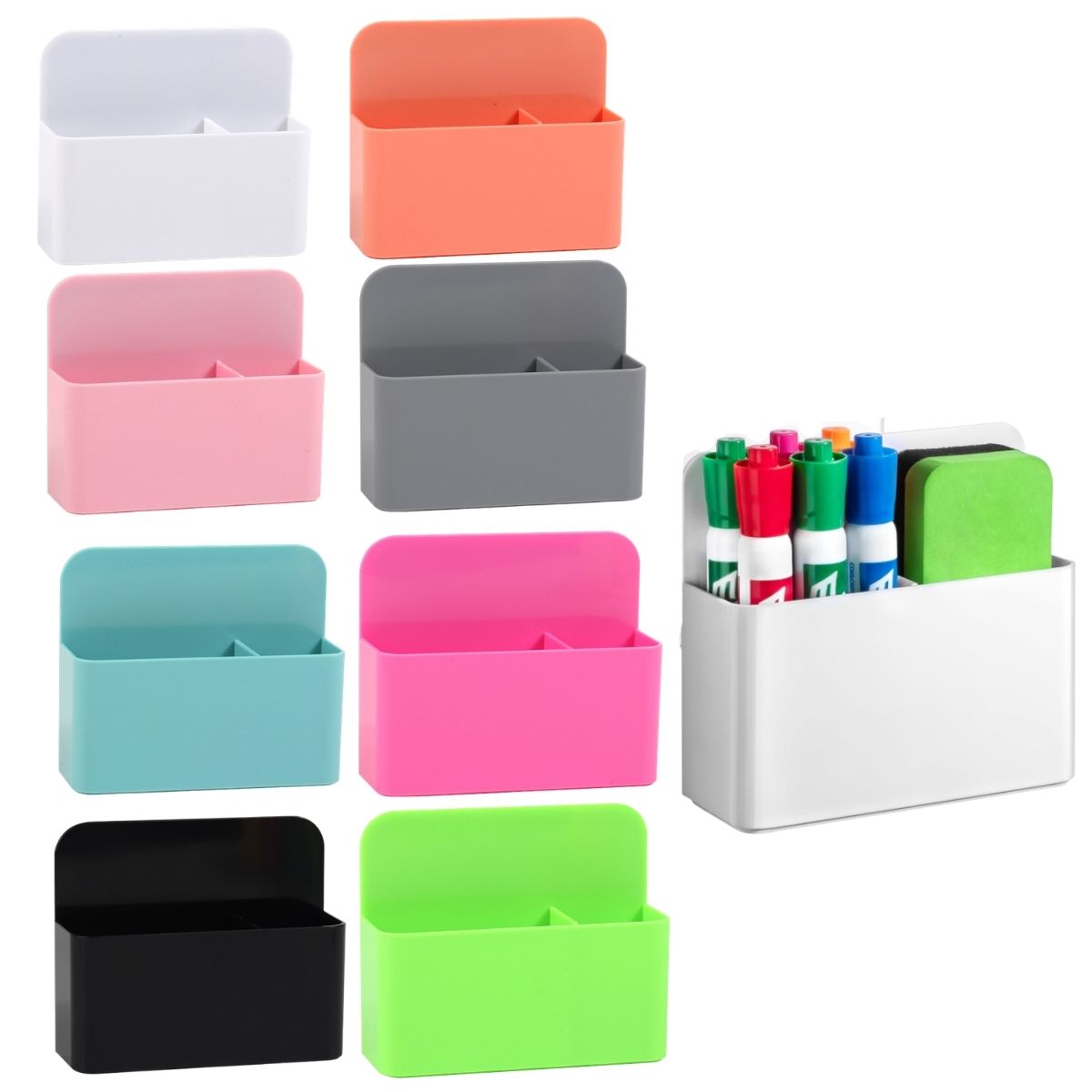 2 Pcs Magnetic Dry Erase Marke - Pen Cup Magnetic recension och pris