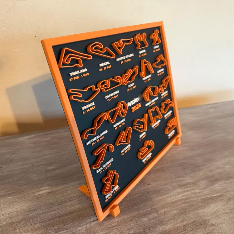 3d Printed 2026 Gp Racing Circ - Desk Setup Nature recension och pris