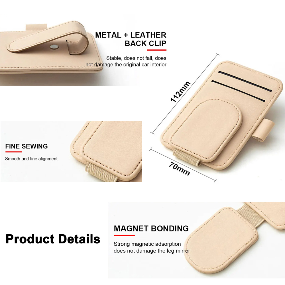 Multifunctional Pu Leather Car - Pen Cup Magnetic recension och pris