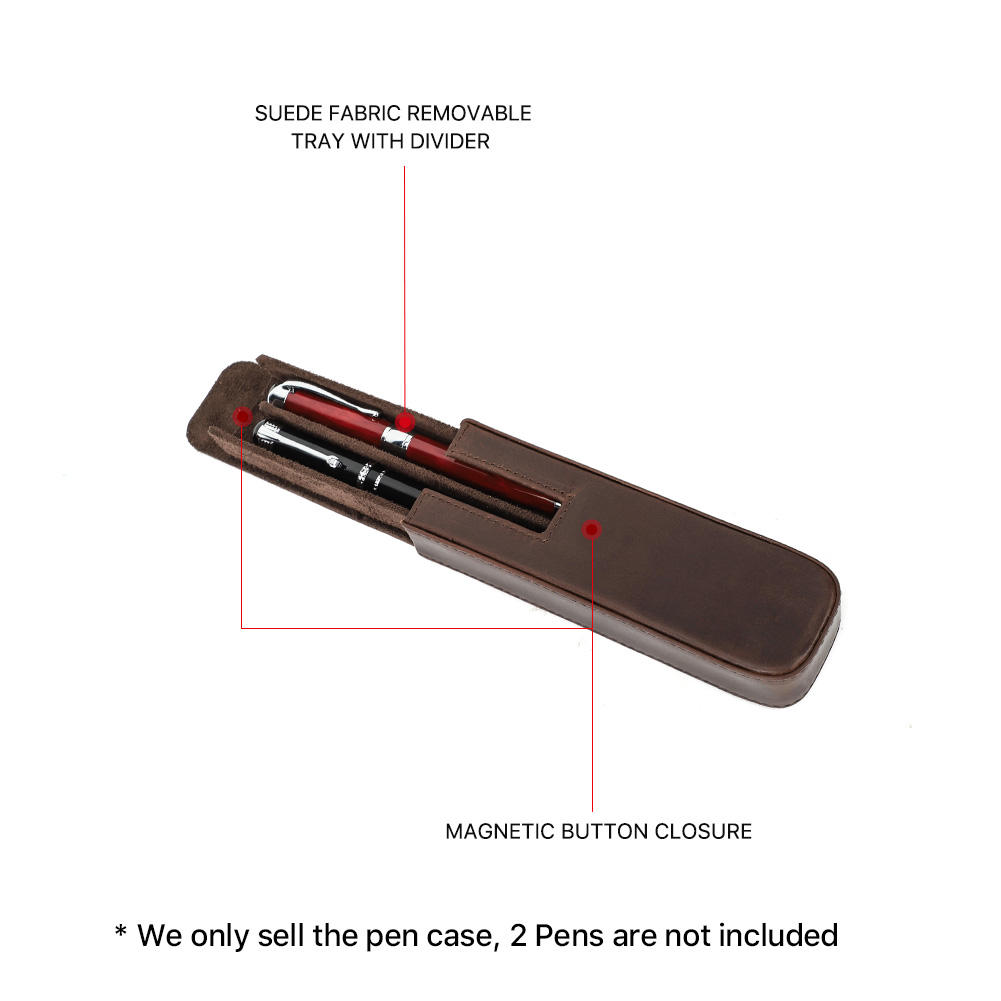 CONTACT'S FAMILY Leather 2 Slo - Pen Cup Magnetic recension och pris